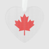 Knit Style Maple Leaf Knitting Motif Ornament (achterkant)