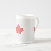 Knit Style Maple Leaf Knitting Motif Porselein Kop (Voorkant rechts)