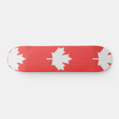 Knit Style Maple Leaf Knitting Motif Skateboard (Horizontaal)