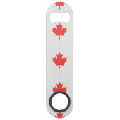 Knit Style Maple Leaf Knitting Motif Speed Flessenopener (Voorkant)