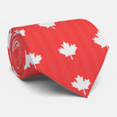 Knit Style Maple Leaf Knitting Motif Stropdas (Opgerold)