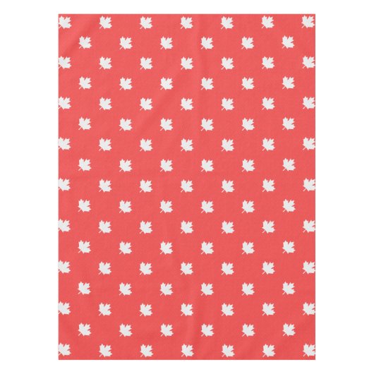 Knit Style Maple Leaf Knitting Motif Tafelkleed (Voorkant)