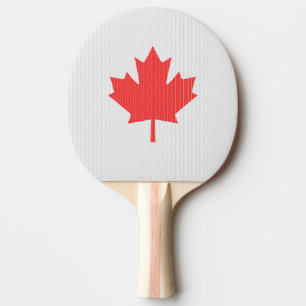 Knit Style Maple Leaf Knitting Motif Tafeltennisbatje