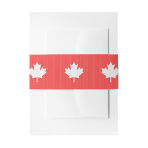 Knit Style Maple Leaf Knitting Motif Uitnodigingen Wikkel