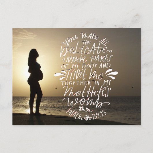 Knit Together in Moeder's Womb Briefkaart (Voorkant)