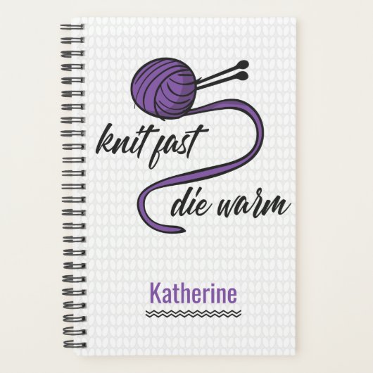 Knit Violet Rapide, Die Warm Planner (Devant)