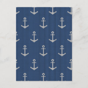 Knit Zee Anchor Briefkaart