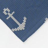 Knit Zee Anchor Fleece Deken (Hoek)