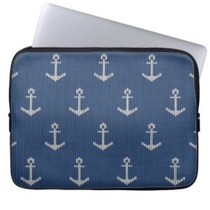 Knit Zee Anchor Laptop Sleeve