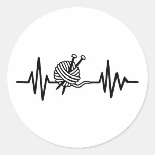 Knitingfrequentie Ronde Sticker