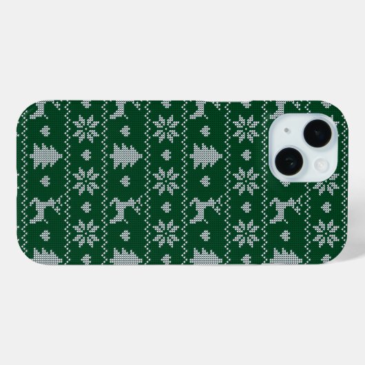Knitted seamless Christmas pattern Case-Mate iPhone Case (Achterkant (horizontaal))