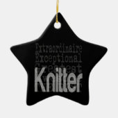 Knitter Extraordinaire Keramisch Ornament (Voorkant)