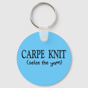 Knitter Knit (Seize the Yarn) Knitter Gifts Sleutelhanger