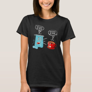 Knitter Koffee die ze meer van me houdt T-shirt