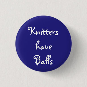 Knitters hebben een val ronde button 3,2 cm