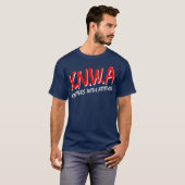 Knitters With Attitude Funny Cross Stitch T-shirt (Voorkant volledig)