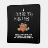 Knitting Basket Keramisch Ornament (Links)