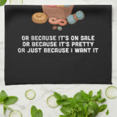 Knitting Basket Theedoek (Gevouwen)