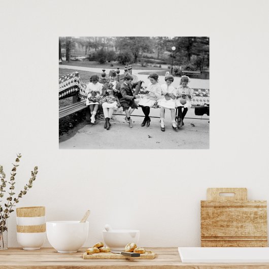 Knitting Bee, begin jaren '00 Poster (Keuken)