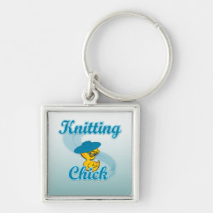 Knitting Chick #3 Sleutelhanger