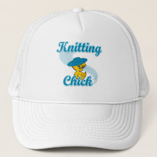 Knitting Chick #3 Trucker Pet