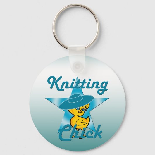 Knitting Chick #7 Sleutelhanger (Voorkant)