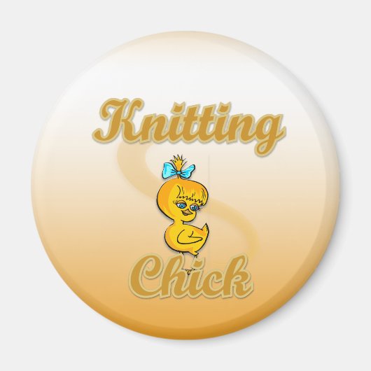 Knitting Chick Magneet (Voorkant)
