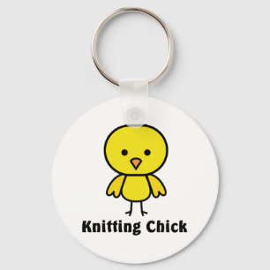 Knitting Chick Sleutelhanger