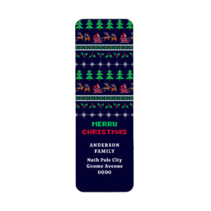 Knitting Christmas Sweater Pattern Retouradres Etiket