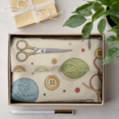 Knitting Crochet Sewing Tools Pattern Tissuepapier (Geschenk)