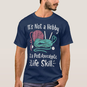 Knitting Crocheting Yarn Premium T-shirt