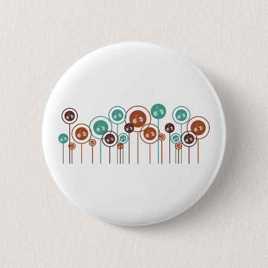 Knitting Daisies Ronde Button 5,7 Cm (Voorkant)