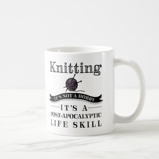 Knitting: Een Mok van de Vaardigheid van de Post-A (Rechts)