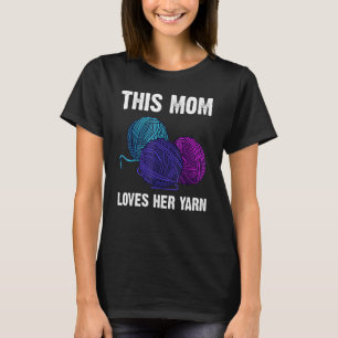 Knitting for Ma Moeder Crochet Yarn Thread T-shirt