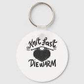 Knitting Funny Knitter Sleutelhanger (Voorkant)