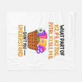 Knitting Funny Knitting Quotes Fleece Deken (Voorkant (Horizontaal))