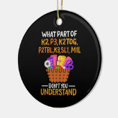 Knitting Funny Knitting Quotes Keramisch Ornament (Links)