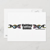 Knitting Genius Briefkaart (Voorkant / Achterkant)