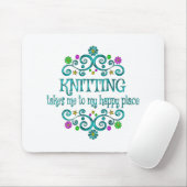 Knitting Happy Place Muismat (Met muis)