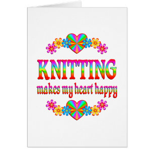Knitting Heart Happy