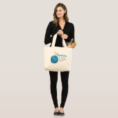 Knitting...Het zit voor creatieve mensen. Grote Tote Bag (Voorkant (model))