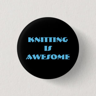 Knitting is Geweldige Ronde Button 3,2 Cm