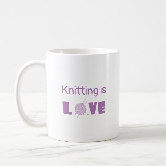 Knitting is Love Koffiemok (Links)