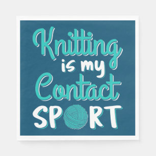 Knitting is mijn contactsport servet