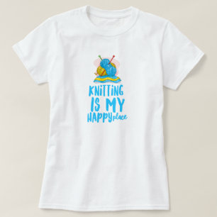 Knitting is mijn Happy Place T-shirt