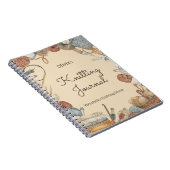 Knitting Journal For Knitting Lovers Personalized (Côté Droit)