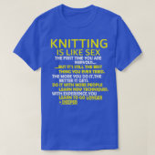 Knitting Knit Crochet Yarn T-shirt (Design voorkant)