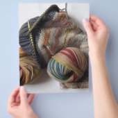 Knitting met wolgarens flyer (Hand)