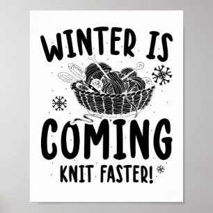 Knitting   Naaigoedmachine — Cadeauidee Poster
