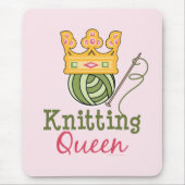 Knitting Queen Mousepad Muismat (Voorkant)
